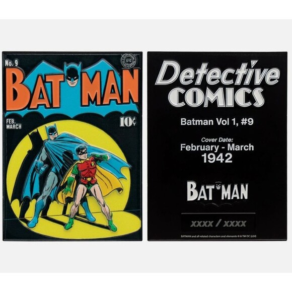 Batman & Robin Detective Comics #9 Ingot Official DC Full Colored Figurine - Picture 5 of 5